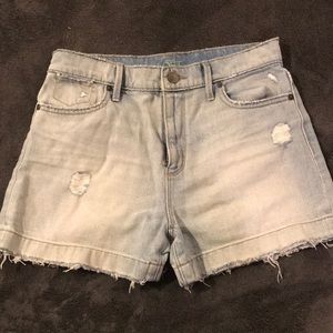 High waisted Loft denim shorts
